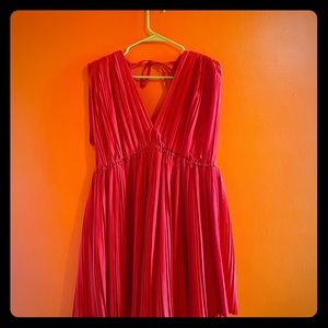 Ruched babydoll dress plus size